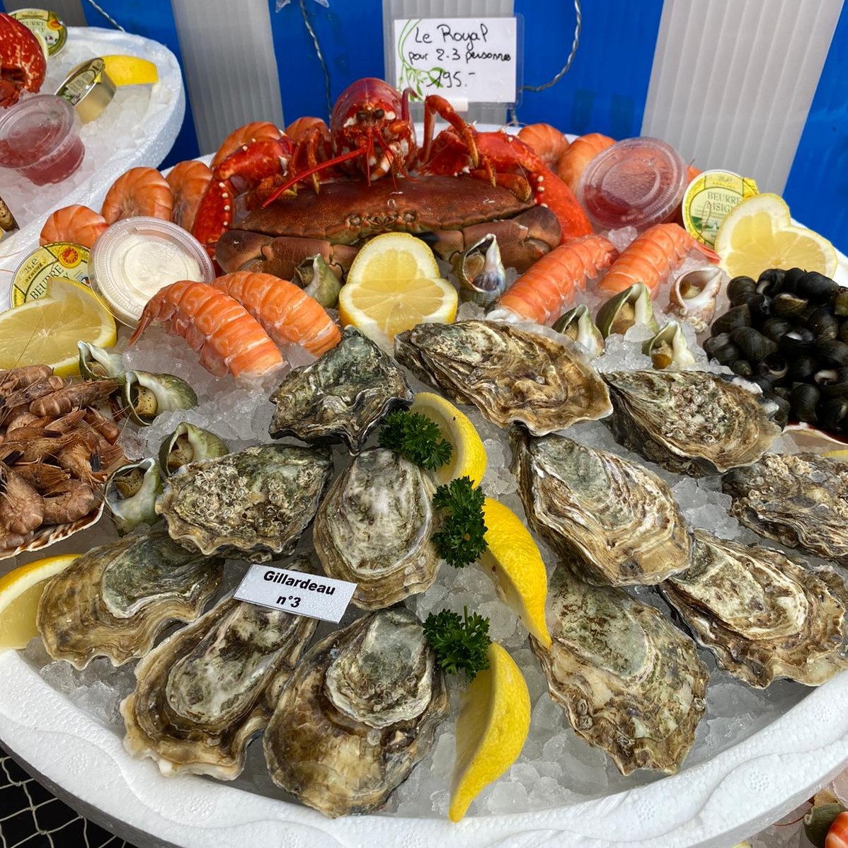 Epicerie du Pont de Chailly Fruits de mer Poissonnerie