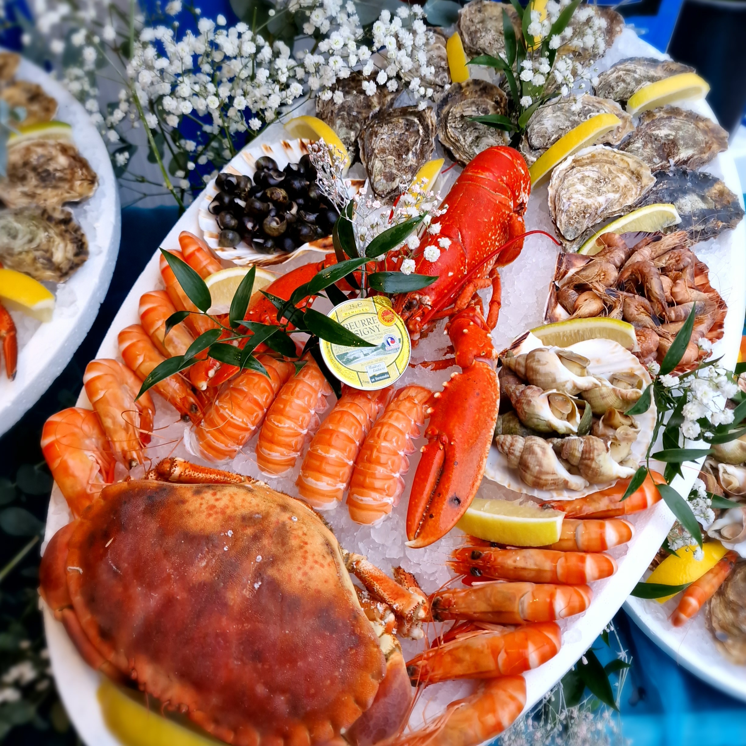 Plateaux fruits de mer L'Epicerie du Pont de Chailly poissonnerie Lausanne