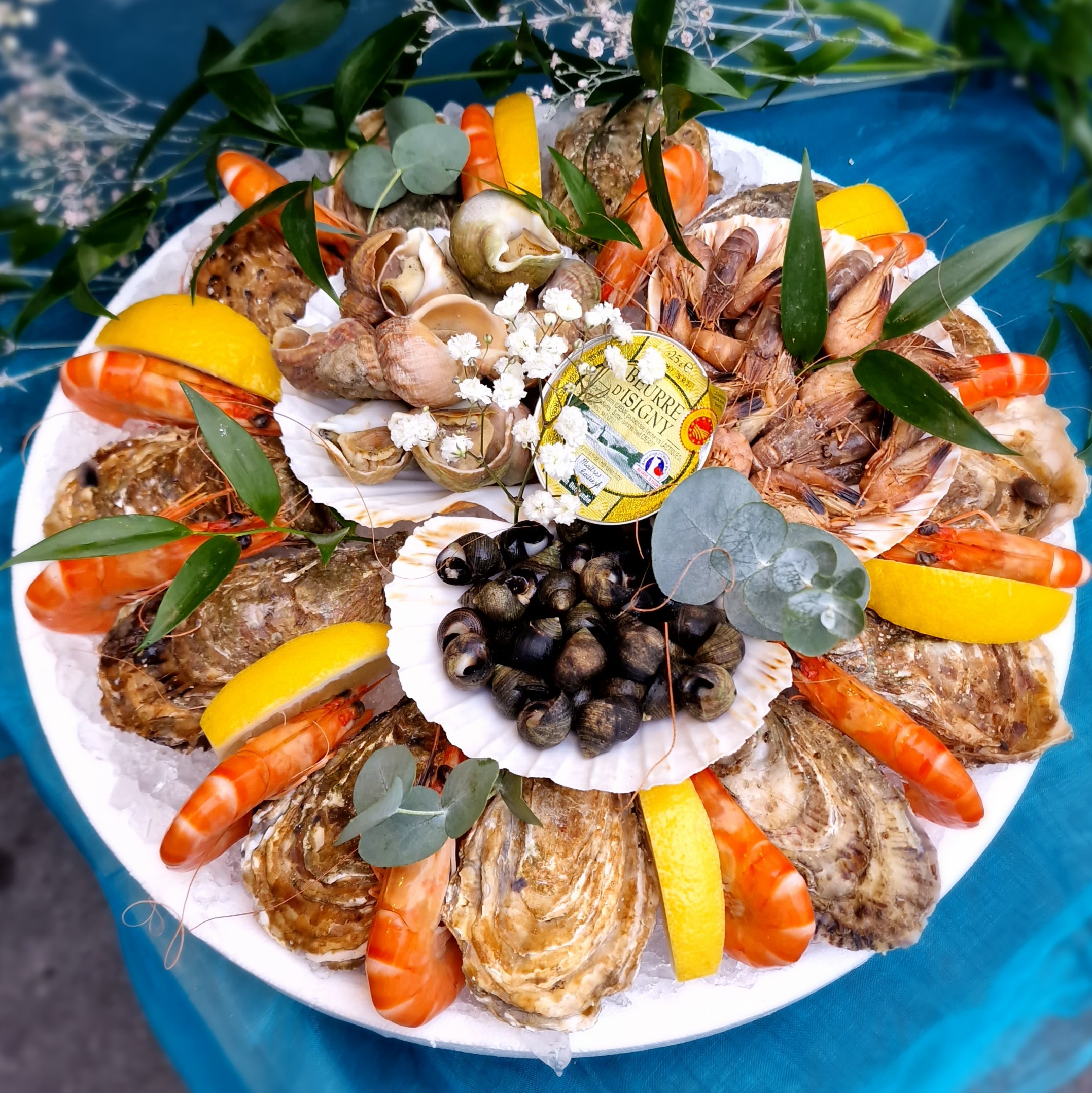 Plateaux fruits de mer L'Epicerie du Pont de Chailly poissonnerie Lausanne